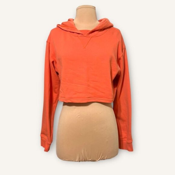 Lululemon All Yours Hoodie Cropped 4 Tiger Orange Sweatshirt EUC Athleisure EUC - Picture 2 of 4